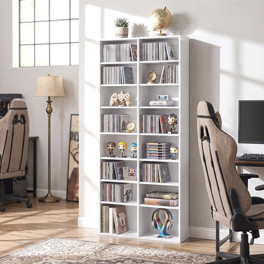 CD storage tower shown from another angle