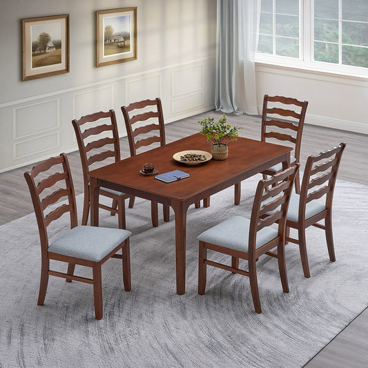 Farmhouse dining set shown from another angle