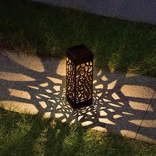 Stainless steel outdoor lamp column detail