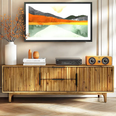 Bosk Wood Fluted TV Stand