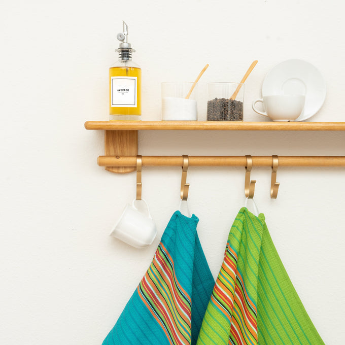 Salsa stripe organic cotton kitchen towels