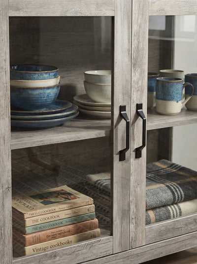 Modern Glass Door Cabinet – 3 Styles | Adjustable Shelves | Compact Storage Cupboard