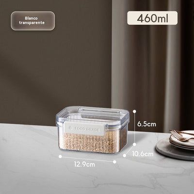 Airtight Square Storage Jars with Lids – Food-Grade