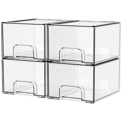 Clear Stackable Storage Drawers – Acrylic Organizer