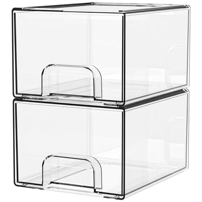 Clear Stackable Storage Drawers – Acrylic Organizer