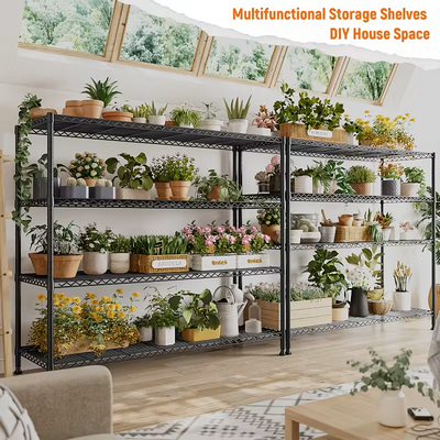 3/4/5/6/7/8 Tier Storage Shelves-Adjustable Wire Shelving Rack-Multi Sizes