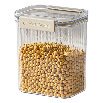 Airtight Square Storage Jars with Lids – Food-Grade