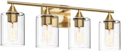 4-Light Brushed Bathroom Vanity Wall Light