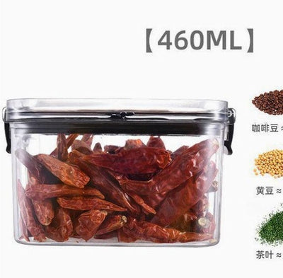 Airtight Square Storage Jars with Lids – Food-Grade