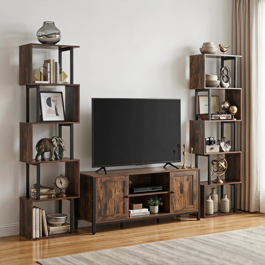 S-shaped bookcase shown from another angle
