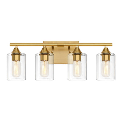 4-Light Brushed Bathroom Vanity Wall Light