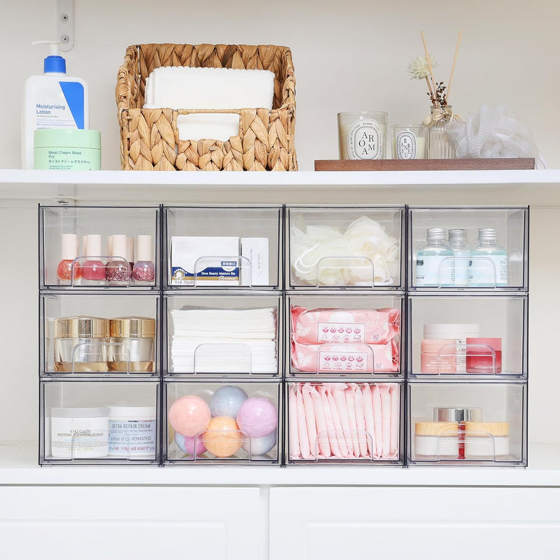 Clear Stackable Storage Drawers – Acrylic Organizer