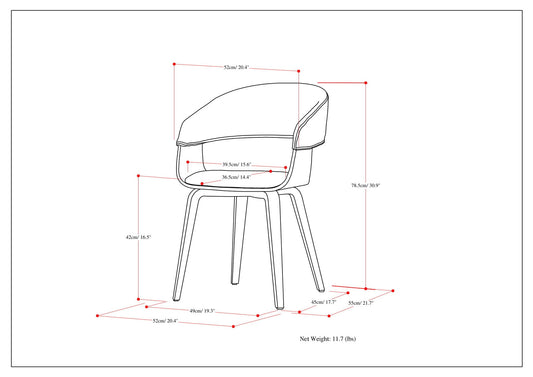 Lowell - Upholstered Bentwood Dining Chair