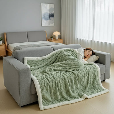 Luxury Flannel Blanket | Soft Plush Cozy Throw | Warm Washable Gift
