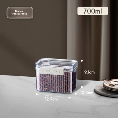 Airtight Square Storage Jars with Lids – Food-Grade