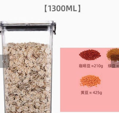 Airtight Square Storage Jars with Lids – Food-Grade