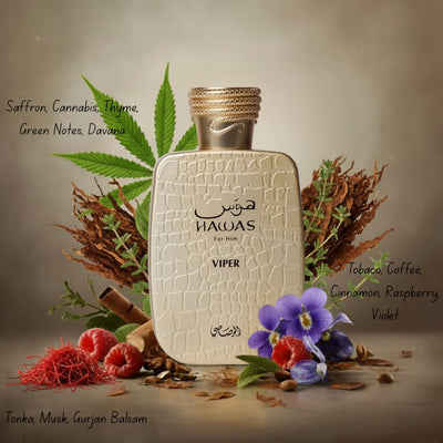RASASI Hawas For Men Eau De Parfum Spray 100ML (3.4 Oz) - Long Lasting Arabian Perfume, Premium Perfume Men, Ideal for Special Occasions & Daily Elegance, A Bold and Captivating Fragrance