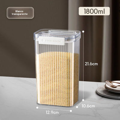 Airtight Square Storage Jars with Lids – Food-Grade