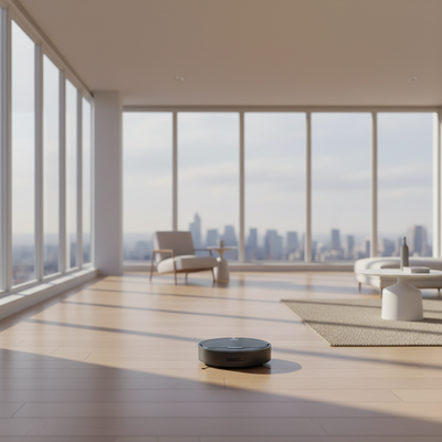 Supersonic Smart Robot Vacuum Sweep Cleaner with Gyroscope Technology