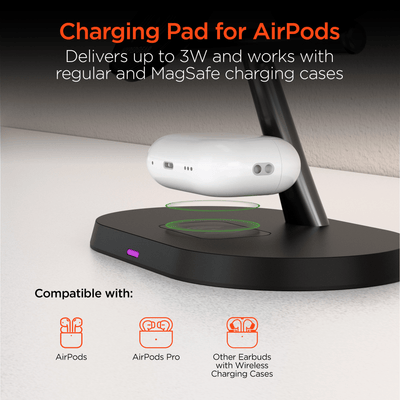 HyperGear MaxCharge Pro 3-in-1 Magsafe Charging Stand
