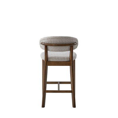ACTU Counter Stools Set of 2, 26” Upholstered Counter Stools, Solid Wood, Mid-Century Modern