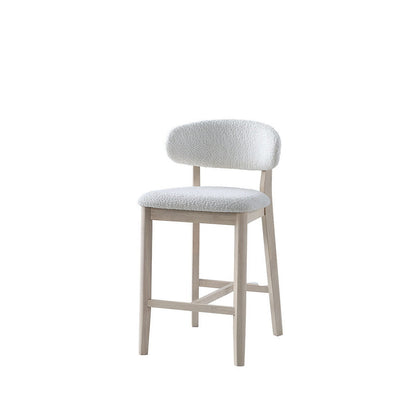 ACTU Counter Stools Set of 2, 26” Upholstered Counter Stools, Solid Wood, Mid-Century Modern