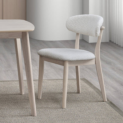 ACTU Scandinavian Dining Table Set with Upholstered Chairs for Small Spaces (Seats 4–6)