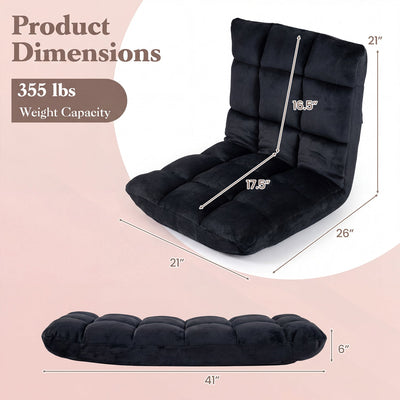 Adjustable 14-position Cushioned Floor Chair