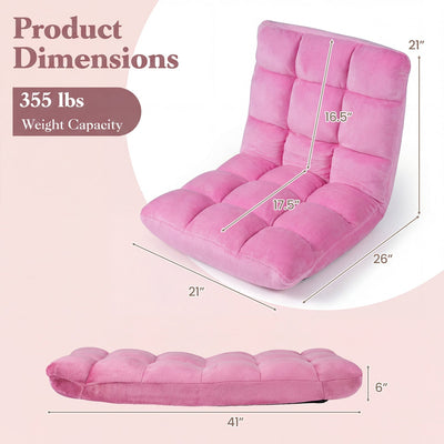 Adjustable 14-position Cushioned Floor Chair