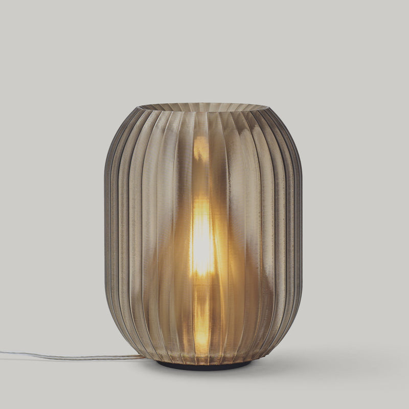Allium cordless table lamp by Wooj Design in smoke