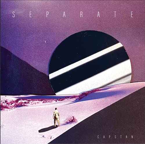 Capstan, SEPARATE, opaque pink swirl LP vinyl album cover