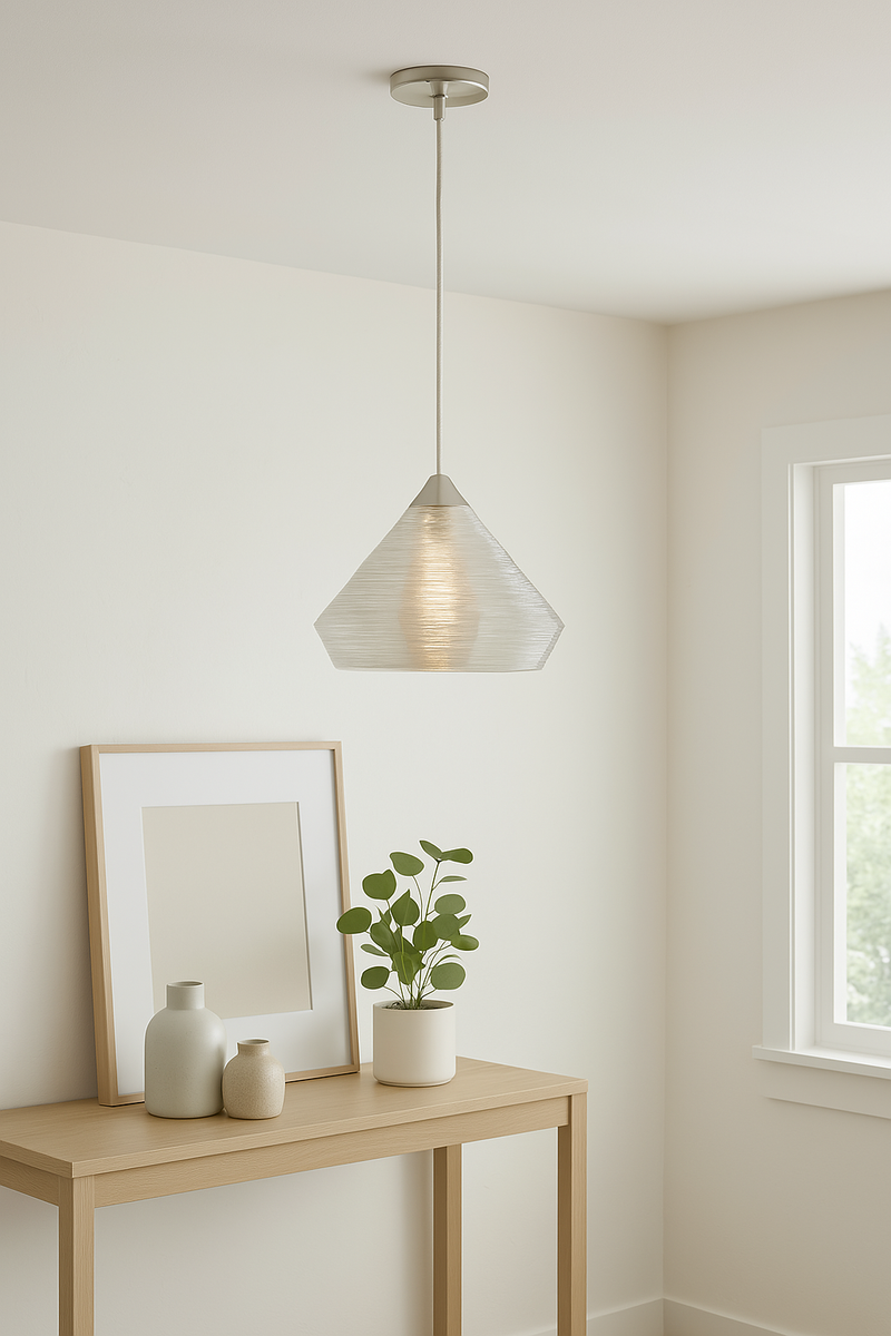 Trans Globe PND-961 One Light Pendant, Polished Chrome Finish