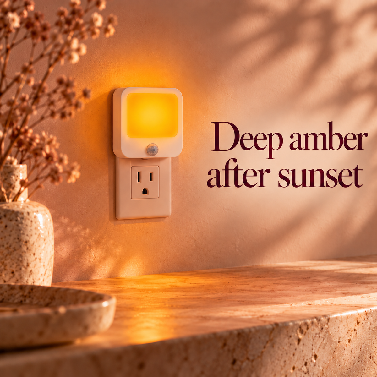 Nightlight - Motion Sensing Amber Circadian Friendly