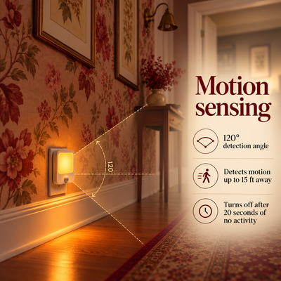 Nightlight - Motion Sensing Amber Circadian Friendly