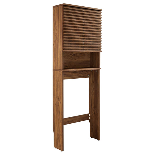 Render over-the-toilet bathroom storage cabinet by Modway