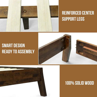 Serenity Solid Wood Bed Frame