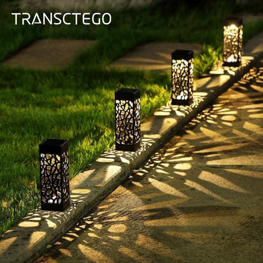 Retro stainless steel LED outdoor lamp for a garden path or doorway