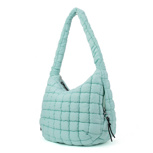 Puffer hobo tote bag colour range