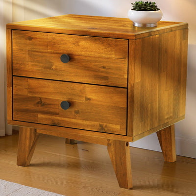 Silvia Solid Wood Nightstand