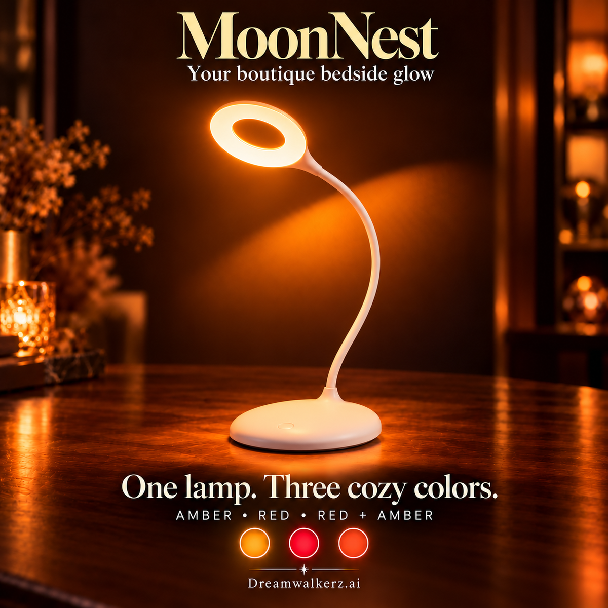 MoonNest | Circadian-Friendly Portable Table Lamp
