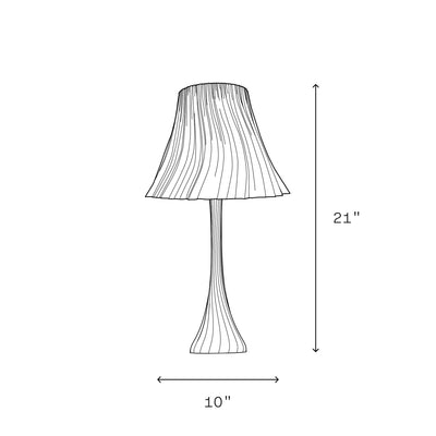 Pleat Wavy Table Lamp