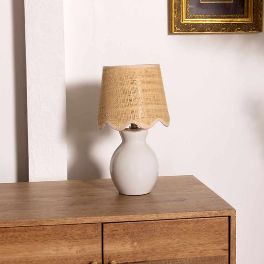 Salgareda White Ceramic Table Lamp
