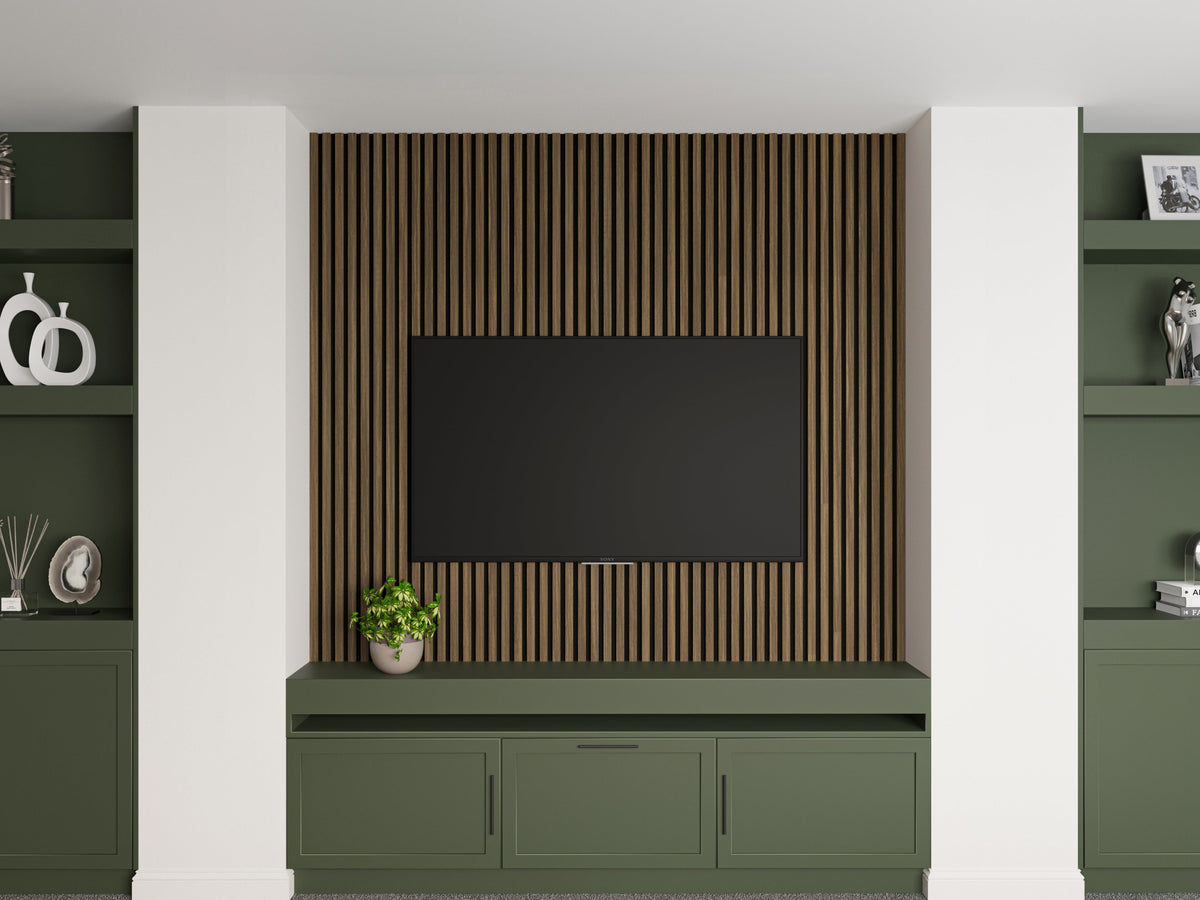 2-Pack Acoustic Wall Panels – Smoked Oak