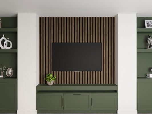 2-Pack Acoustic Wall Panels – Smoked Oak