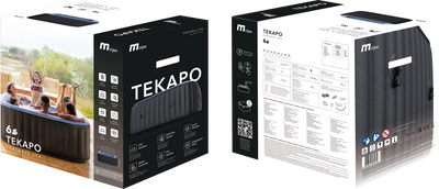 MSPA | TEKAPO | Comfort Series | Inflatable Hot Tub & Spa | Metallic Blue | Upto 6 Person