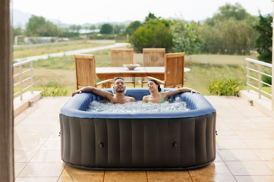 MSPA | TEKAPO | Comfort Series | Inflatable Hot Tub & Spa | Metallic Blue | Upto 6 Person