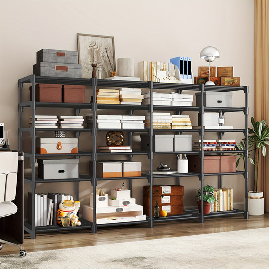 Shoe rack stacked to a taller configuration