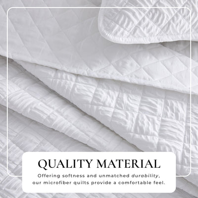 Diamond Embossed Quilt Set - Diamond Microsculpt Collection