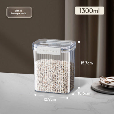 Airtight Square Storage Jars with Lids – Food-Grade