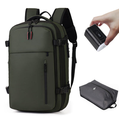 Vacuum-Sealed Travel Backpack — Compression, USB Charging Port